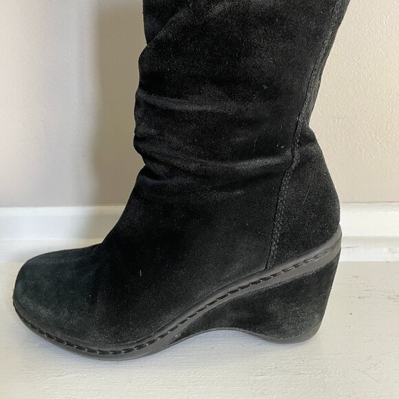 Black suede booties - Picture 6 of 12